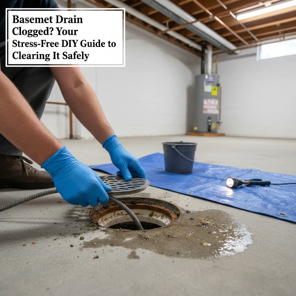 featured image for Basement Drain Clogged? Your Stress-Free DIY Guide to Clearing It Safely