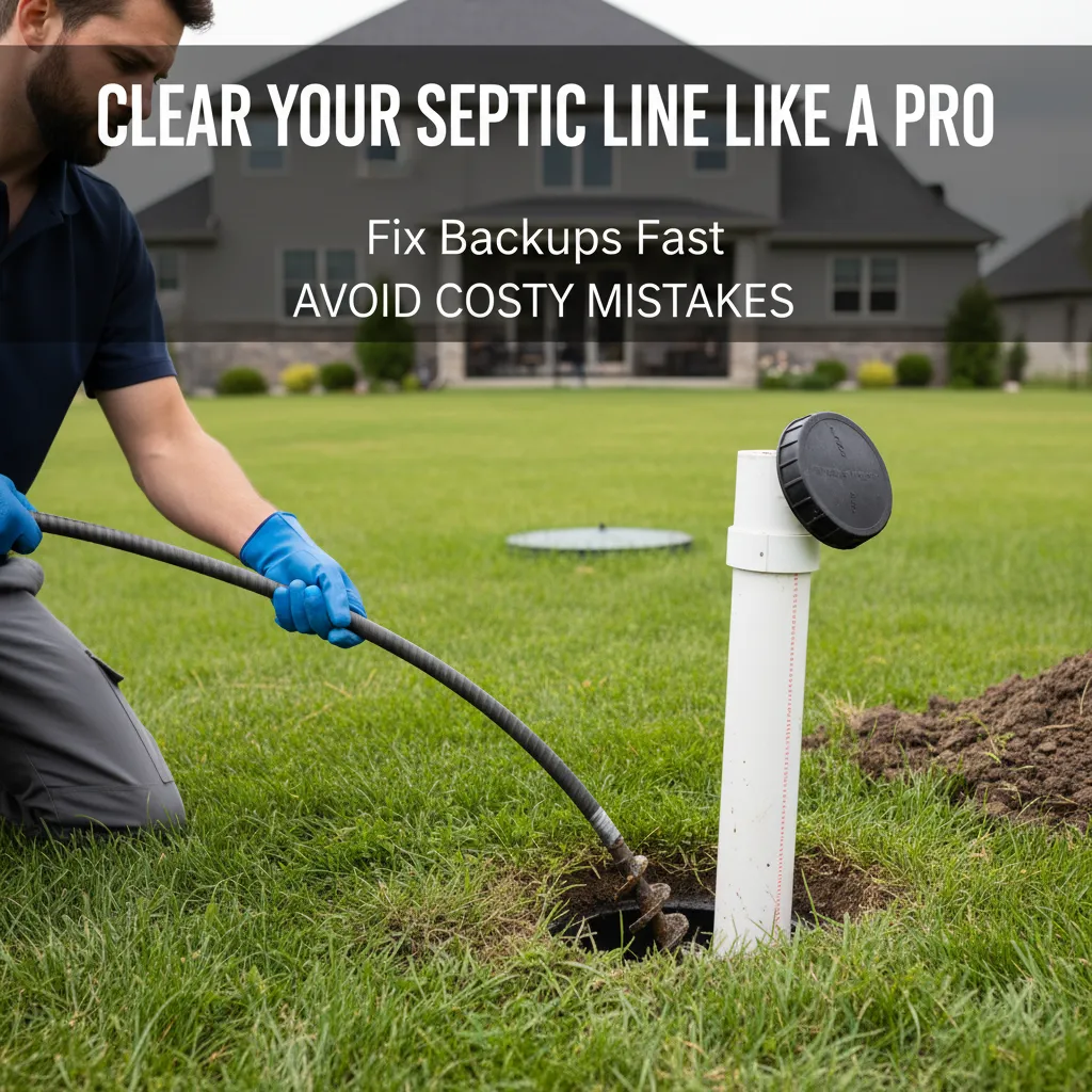 featured image for Clear Your Septic Line Like a Pro: Fix Backups Fast & Avoid Costly Mistakes