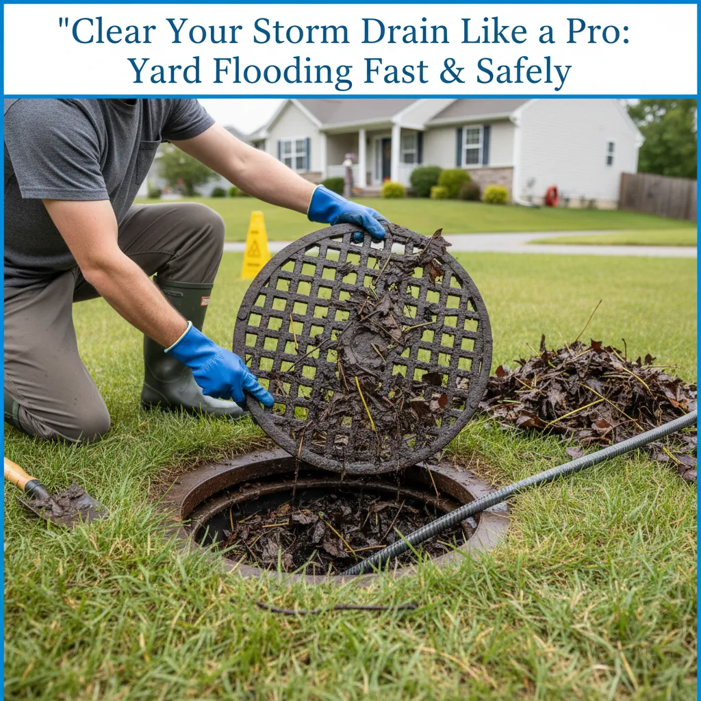 featured image for Clear Your Storm Drain Like a Pro: Stop Yard Flooding Fast & Safely