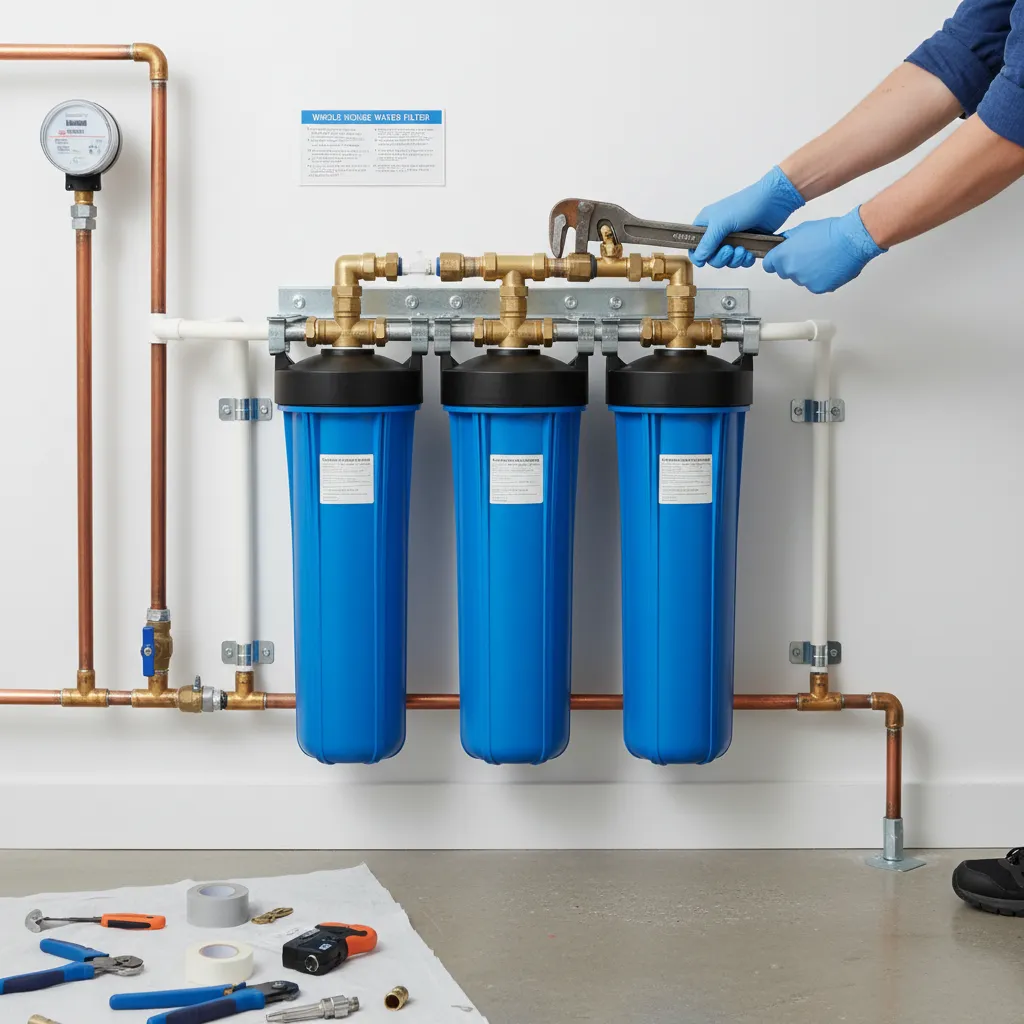 featured image for Conquer Cloudy Water & Bad Taste: Your Stress-Free Guide to Installing a Whole House Water Filter