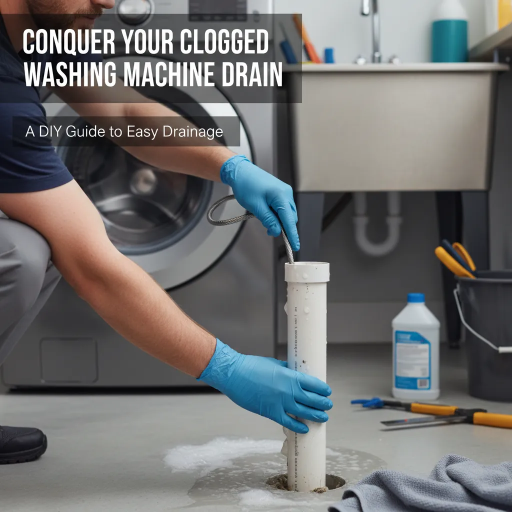 featured image for Conquer Your Clogged Washing Machine Drain: A DIY Guide to Easy Drainage