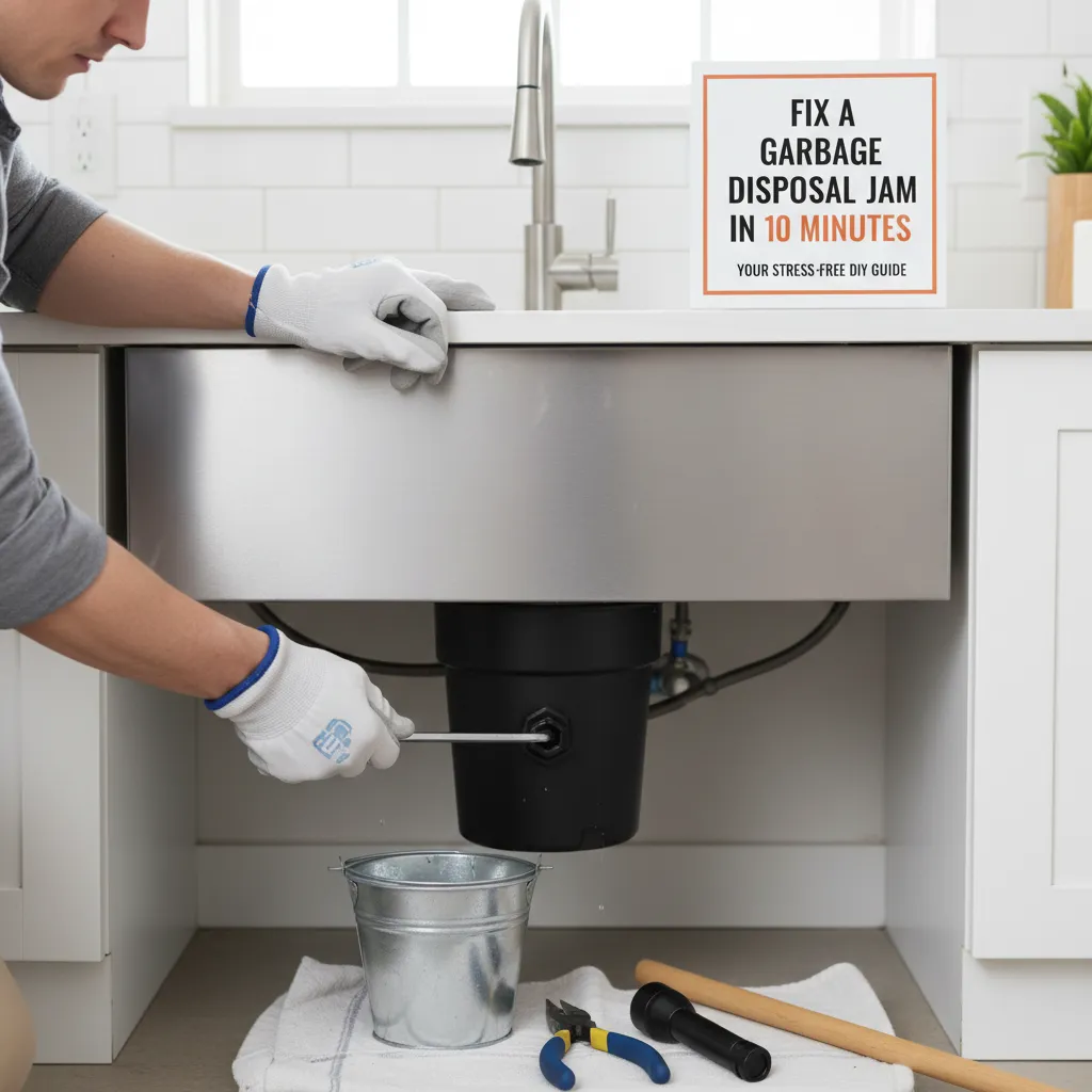 featured image for Fix a Garbage Disposal Jam in 10 Minutes: Your Stress-Free DIY Guide