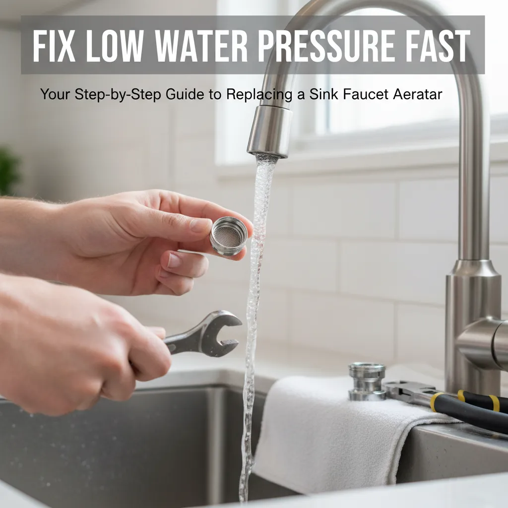 featured image for Fix Low Water Pressure Fast: Your Step-by-Step Guide to Replacing a Sink Faucet Aerator