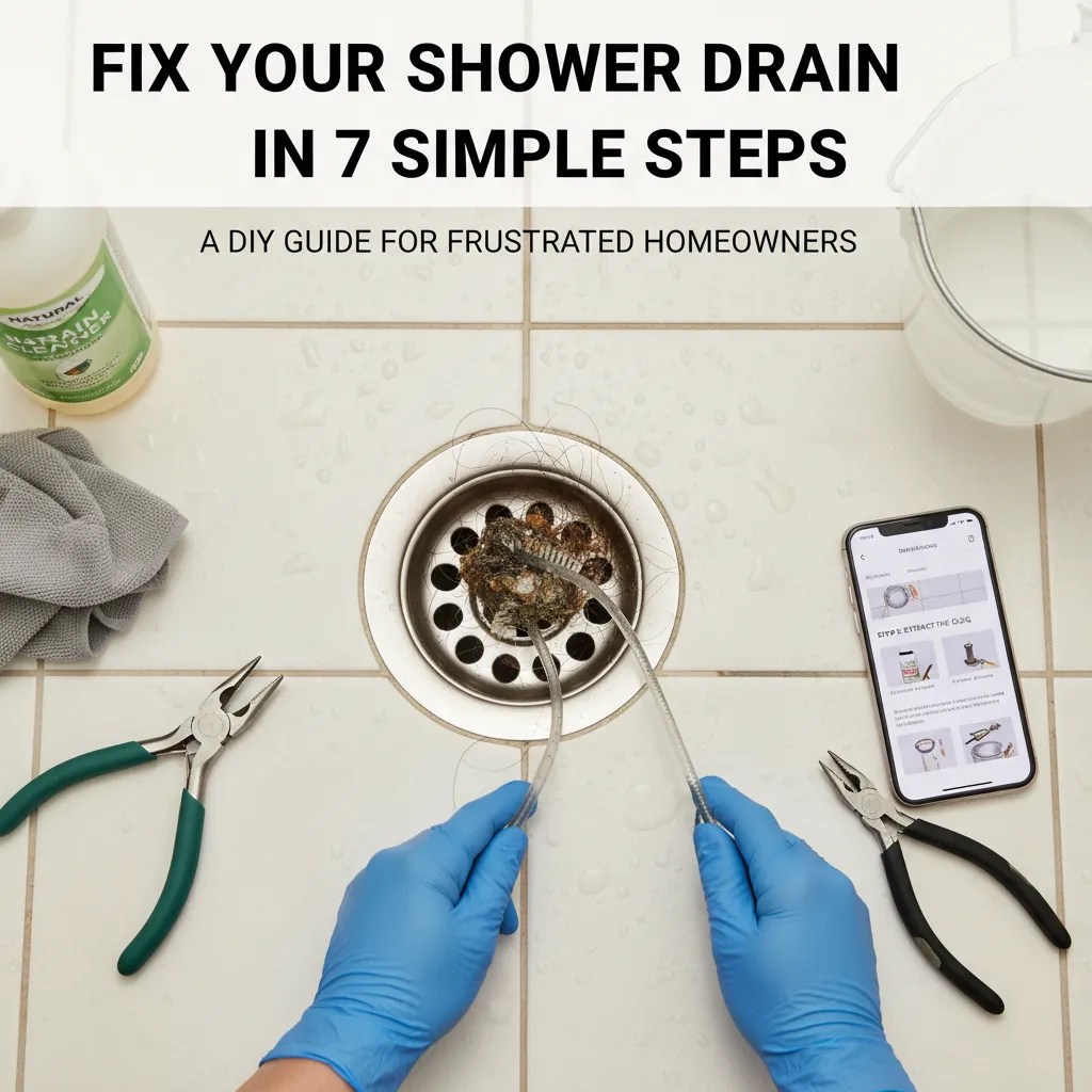 featured image for Fix Your Shower Drain in 7 Simple Steps: A DIY Guide for Frustrated Homeowners