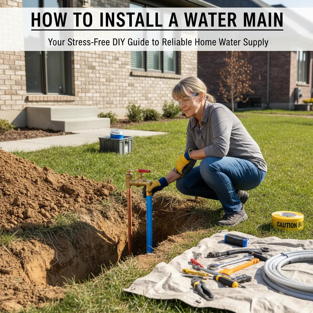 featured image for How to Install a Water Main: Your Stress-Free DIY Guide to Reliable Home Water Supply