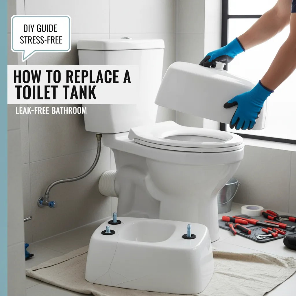 featured image for How to Replace a Toilet Tank: Your Stress-Free DIY Guide for a Leak-Free Bathroom