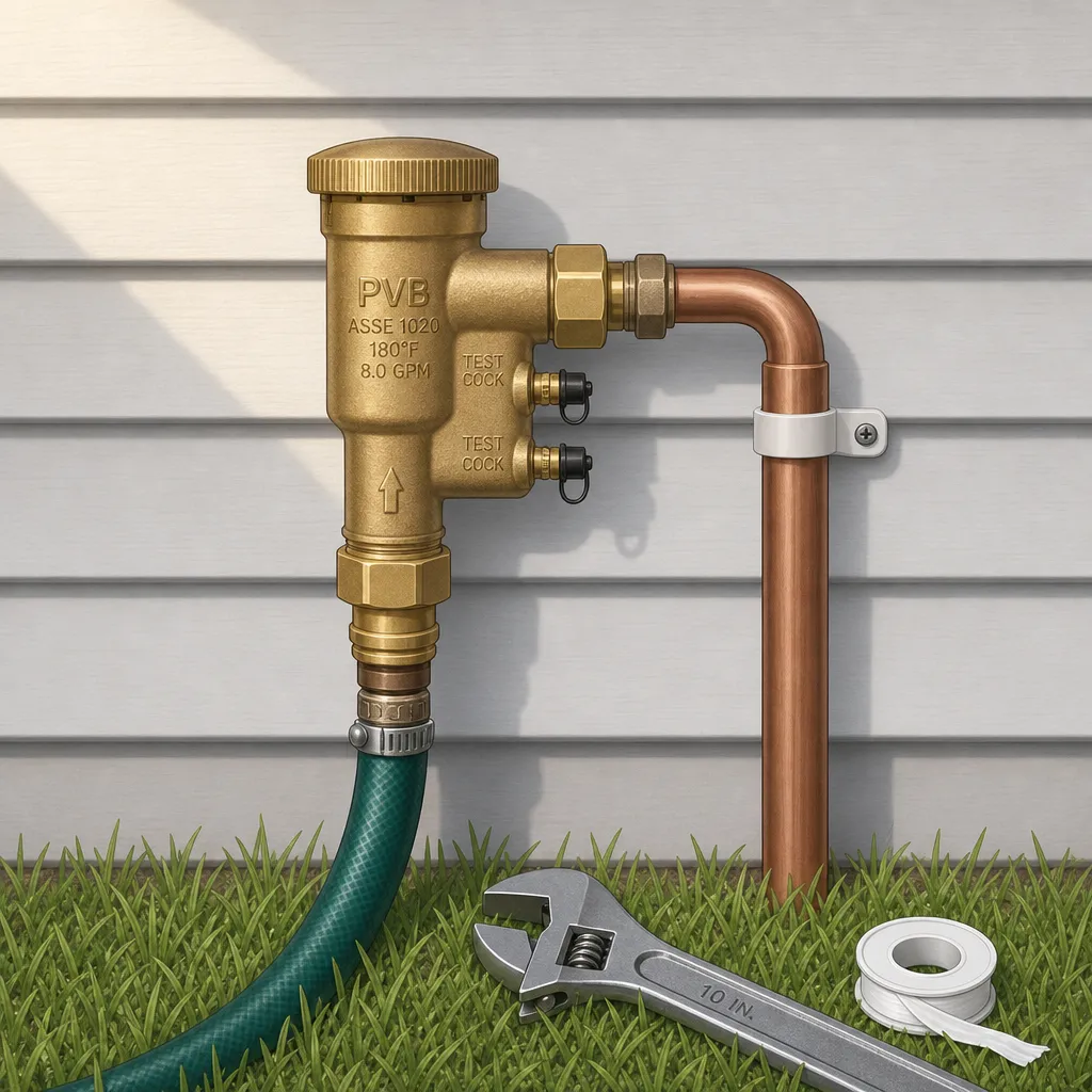 Illustration: Install a Backflow Preventer: DIY Step-by-Step