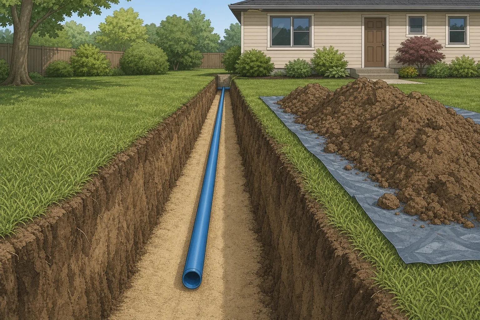 Illustration: How to Install a Water Main: Step-by-Step DIY Guide