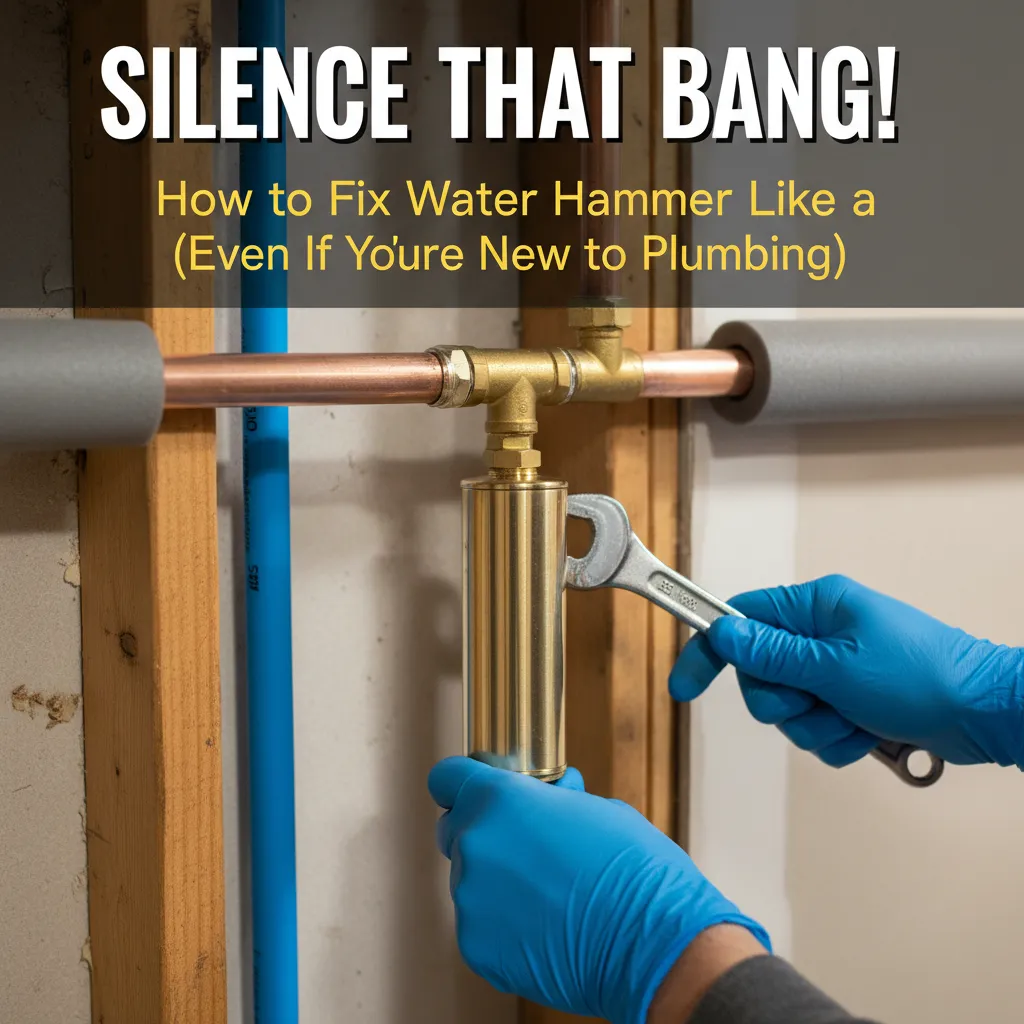 featured image for Silence That Bang! How to Fix Water Hammer Like a Pro (Even If You're New to Plumbing)