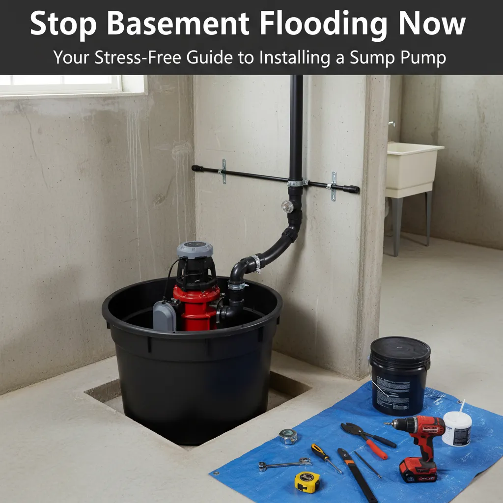 featured image for Stop Basement Flooding Now: Your Stress-Free Guide to Installing a Sump Pump