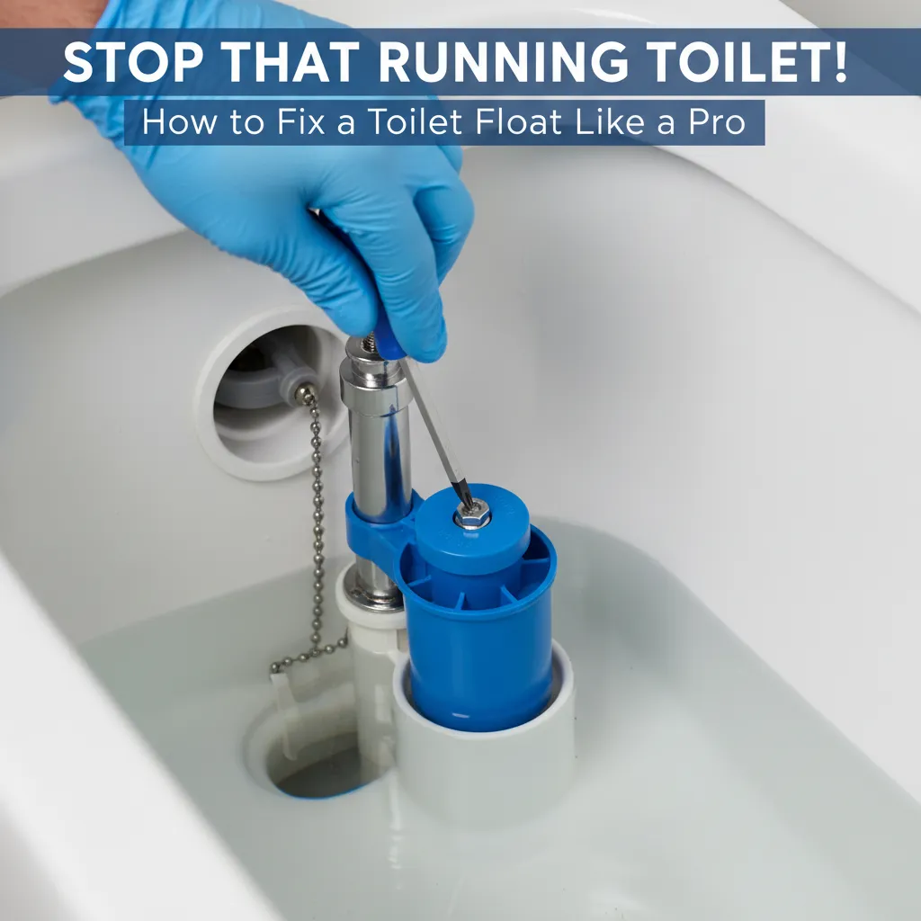 featured image for Stop That Running Toilet! How to Fix a Toilet Float Like a Pro