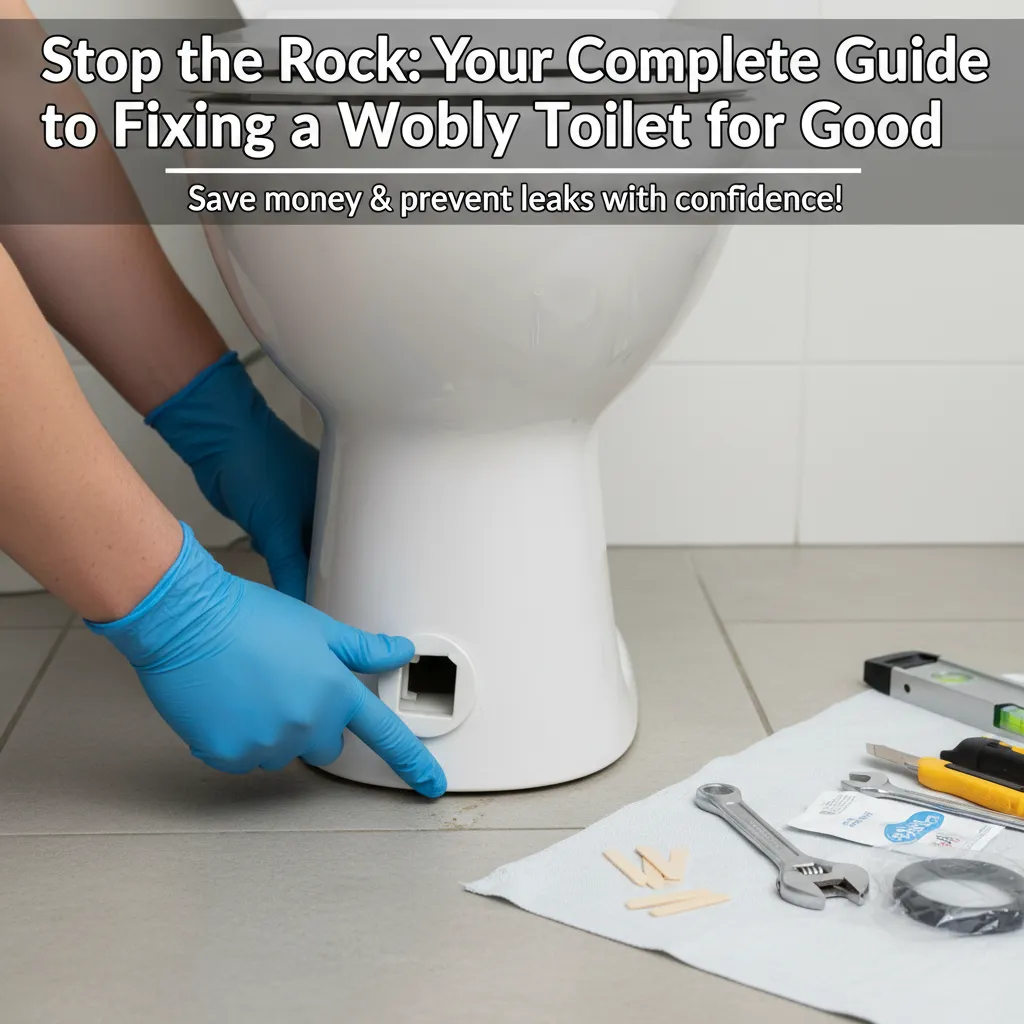 featured image for Stop the Rock: Your Complete Guide to Fixing a Wobbly Toilet for Good
