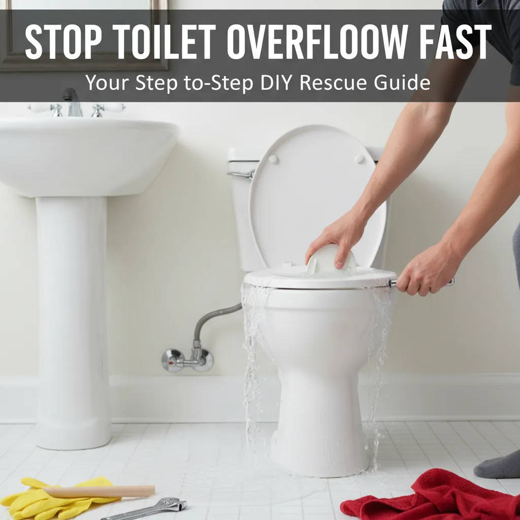featured image for Stop Toilet Overflow Fast: Your Step-by-Step DIY Rescue Guide