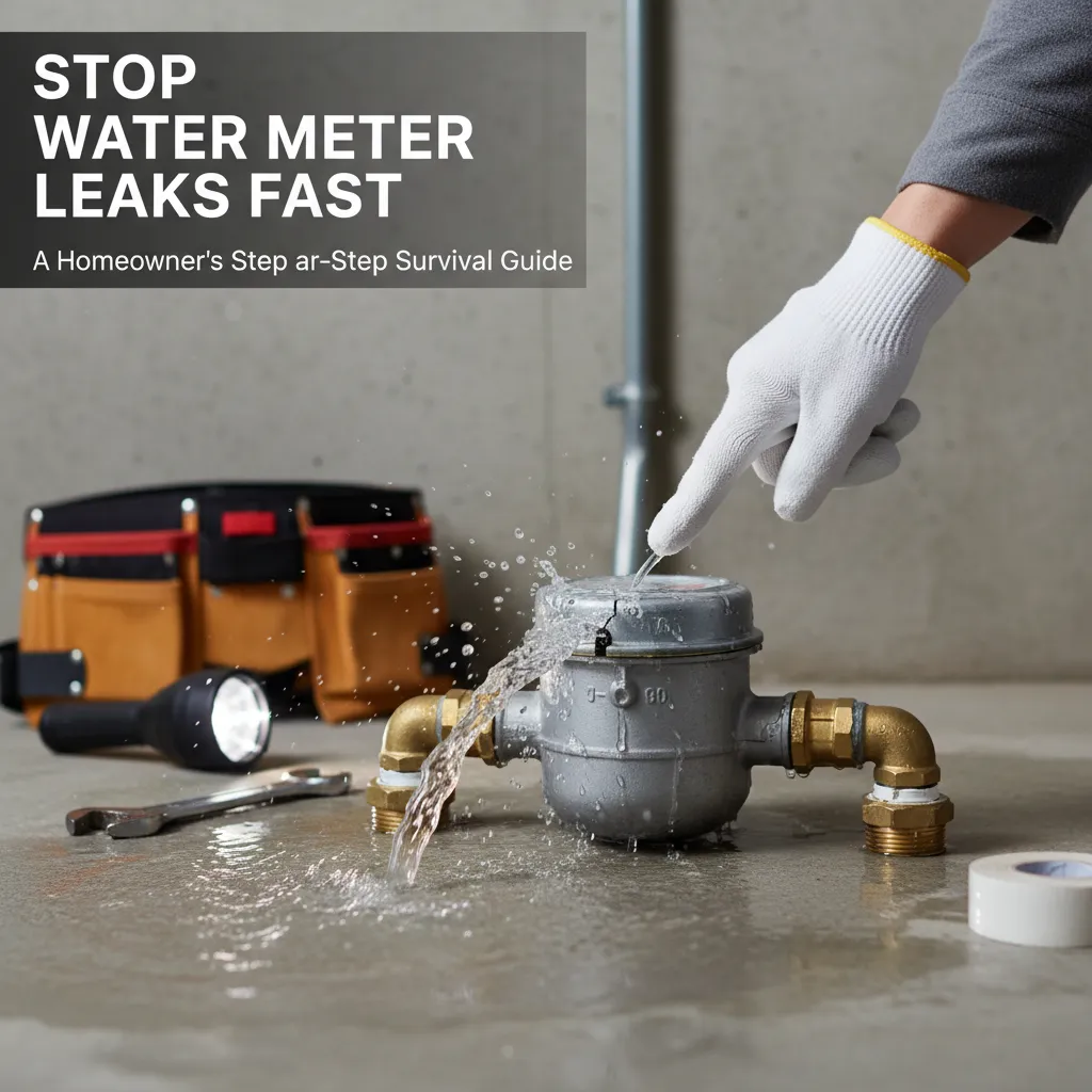 featured image for Stop Water Meter Leaks Fast: A Homeowner's Step-by-Step Survival Guide