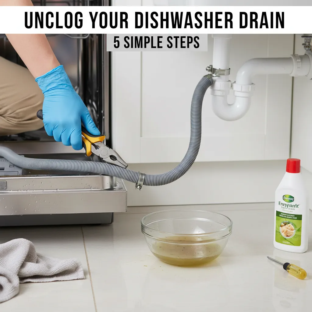featured image for Unclog Your Dishwasher Drain in 5 Simple Steps: A Homeowner's Rescue Guide
