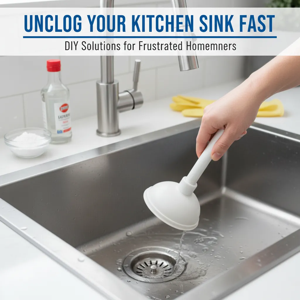 featured image for Unclog Your Kitchen Sink Fast: DIY Solutions for Frustrated Homeowners