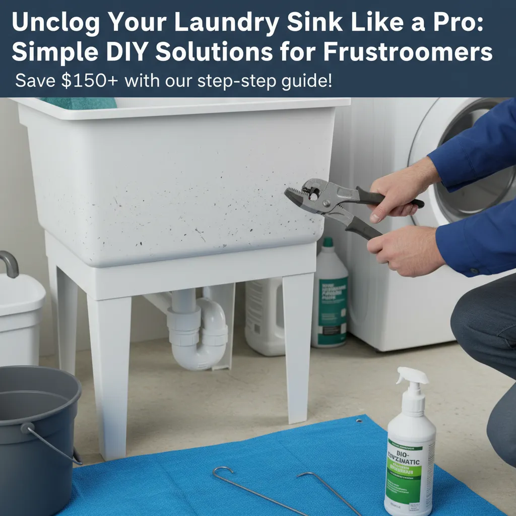 featured image for Unclog Your Laundry Sink Like a Pro: Simple DIY Solutions for Frustrated Homeowners
