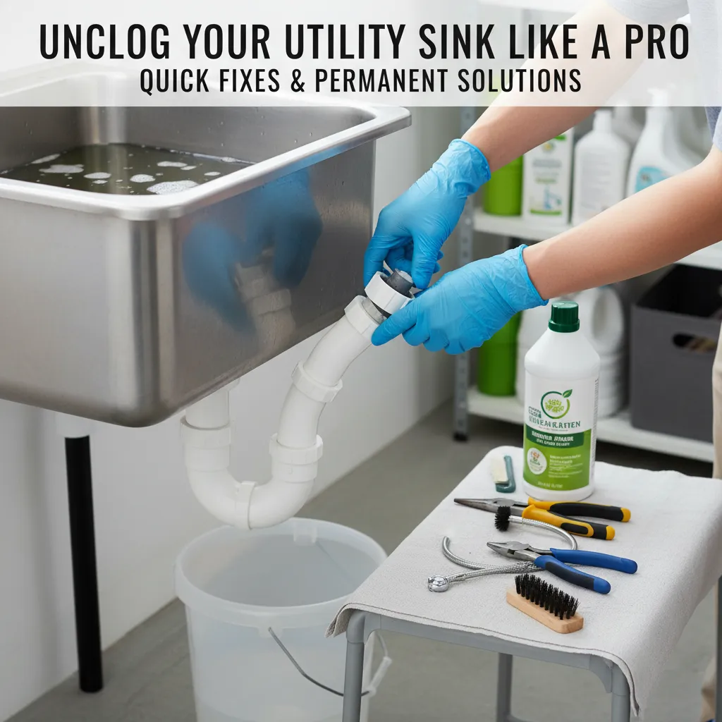 featured image for Unclog Your Utility Sink Like a Pro: Quick Fixes & Permanent Solutions
